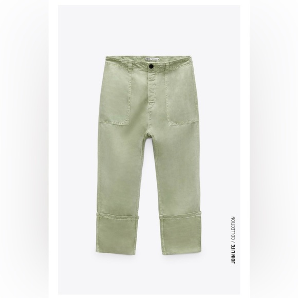 NWT ZARA COTTON PANTS - Picture 10 of 10